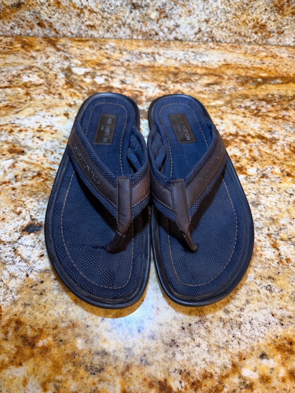 Louis Vuitton Men’s Mesh Flip Flop Sandals